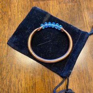 Handcrafted Copper and Bead bangle